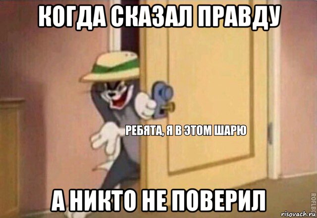 когда сказал правду а никто не поверил, Мем    Ребята я в этом шарю