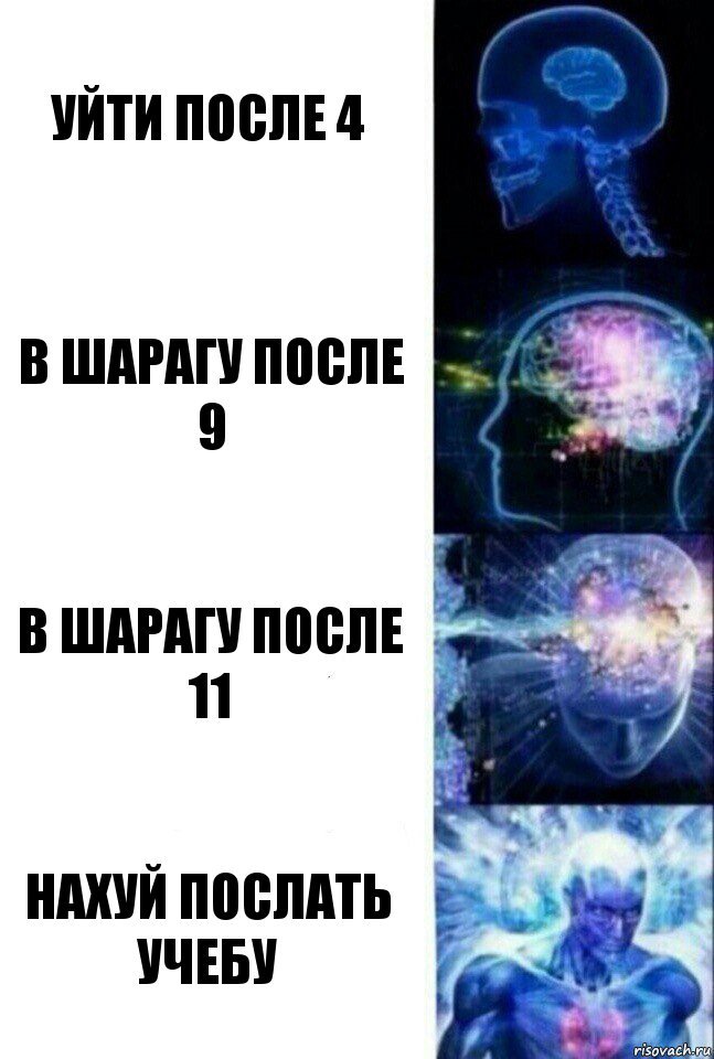 Уйти после 4 В шарагу после 9 В шарагу после 11 Нахуй послать учебу, Комикс  Сверхразум