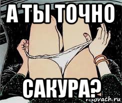 а ты точно сакура?, Мем Трусы снимает