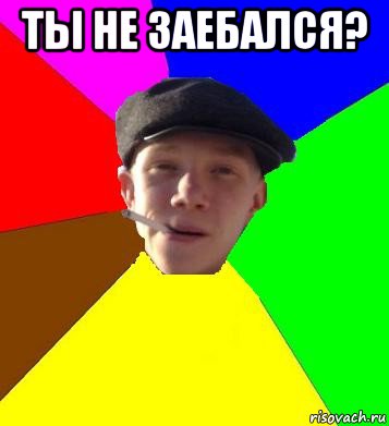 ты не заебался? 