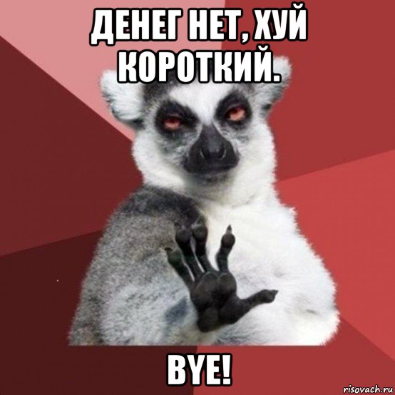 денег нет, хуй короткий. bye!