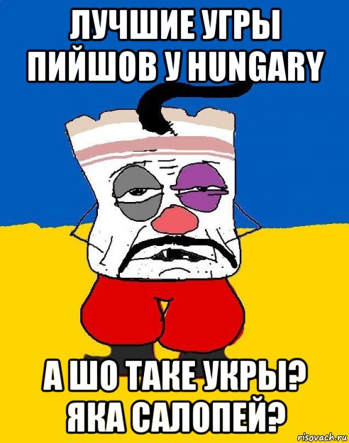 лучшие угры пийшов у hungary а шо таке укры? яка салопей?