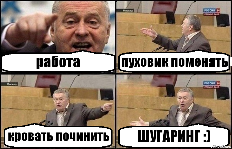 работа пуховик поменять кровать починить ШУГАРИНГ :), Комикс Жириновский