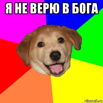 я не верю в бога , Мем Advice Dog