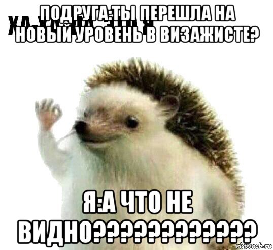 подруга:ты перешла на новый уровень в визажисте? я:а что не видно????????????, Мем Ха-ха да это я