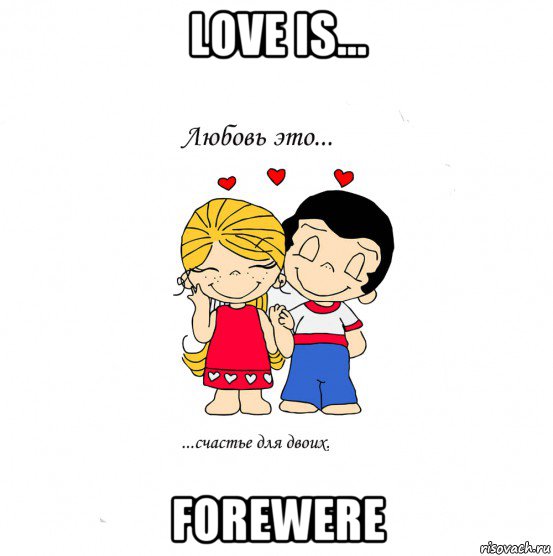 love is... forewere, Мем  Love is