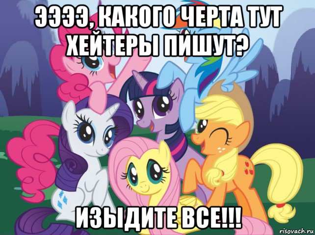 ээээ, какого черта тут хейтеры пишут? изыдите все!!!, Мем My little pony