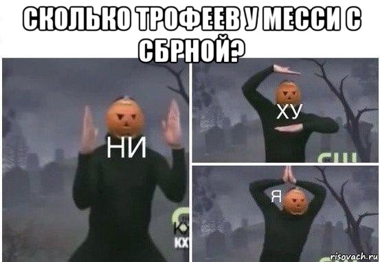 сколько трофеев у месси с сбрной? , Мем  Ни ху Я