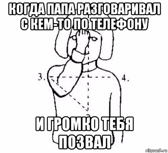 когда папа разговаривал с кем-то по телефону и громко тебя позвал, Мем  Перекреститься