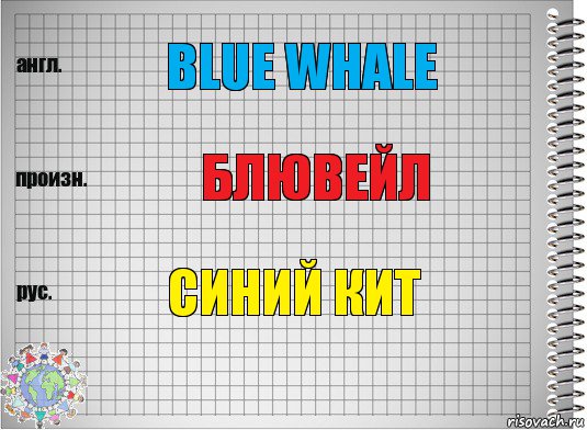 Blue whale блювейл синий кит, Комикс  Перевод с английского