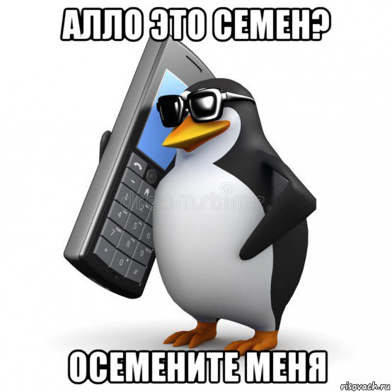 алло это семен? осемените меня