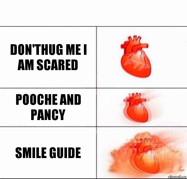 don'thug me i am scared pooche and pancy smile guide, Комикс  Расширяюшее сердце