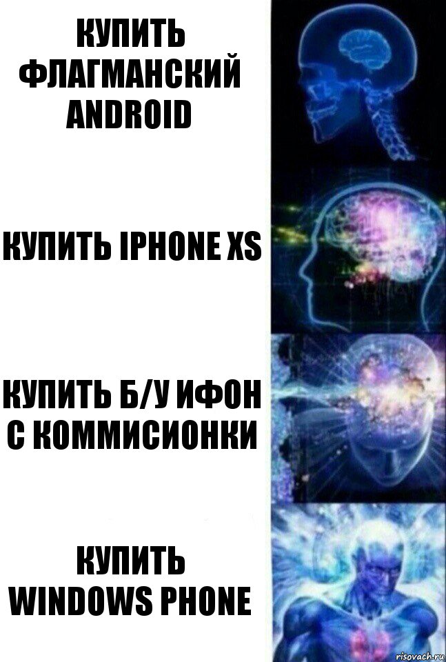 купить флагманский Android купить iPhone XS купить б/у ифон с коммисионки купить Windows Phone, Комикс  Сверхразум