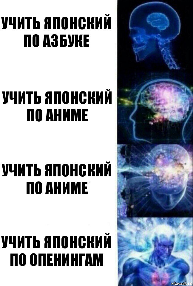 Учить японский по азбуке Учить японский по аниме Учить японский по аниме учить японский по опенингам, Комикс  Сверхразум