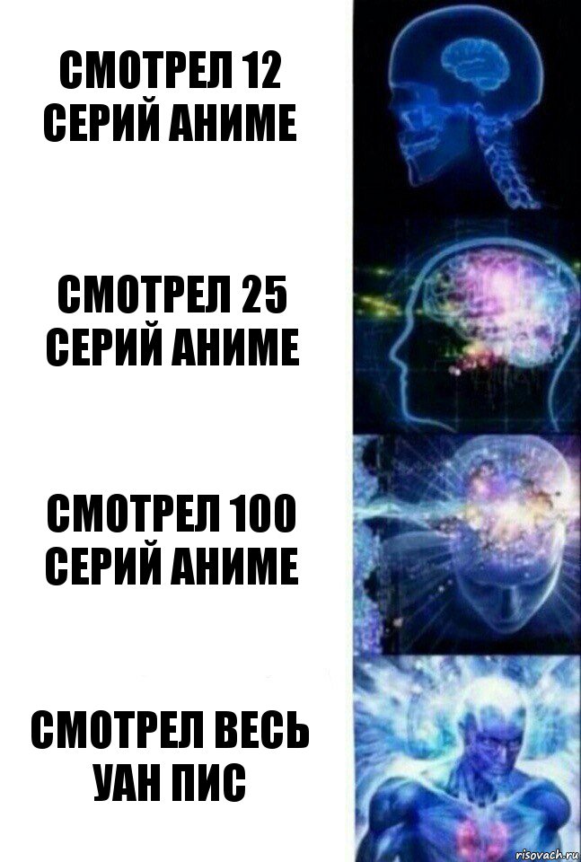 смотрел 12 серий аниме смотрел 25 серий аниме смотрел 100 серий аниме смотрел весь уан пис, Комикс  Сверхразум