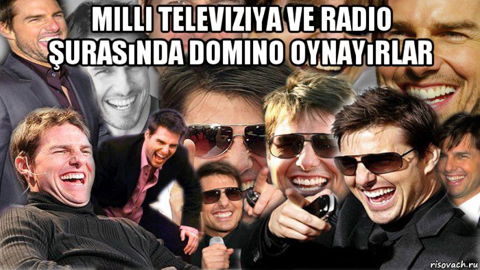 milli televiziya ve radio şurasında domino oynayırlar 