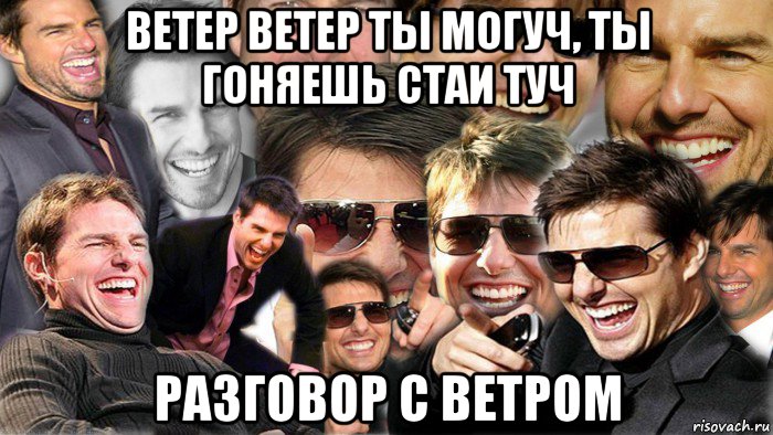 ветер ветер ты могуч, ты гоняешь стаи туч разговор с ветром