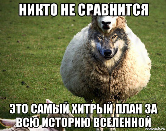 никто не сравнится это самый хитрый план за всю историю вселенной, Мем Злая Овца