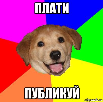 плати публикуй, Мем Advice Dog