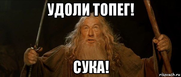 удоли топег! сука!, Мем Гендальф (Ты не пройдешь)