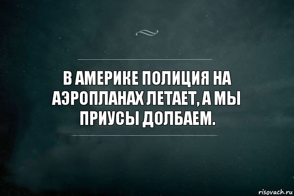 В Америке полиция на аэропланах летает, а мы приусы долбаем., Комикс Игра Слов