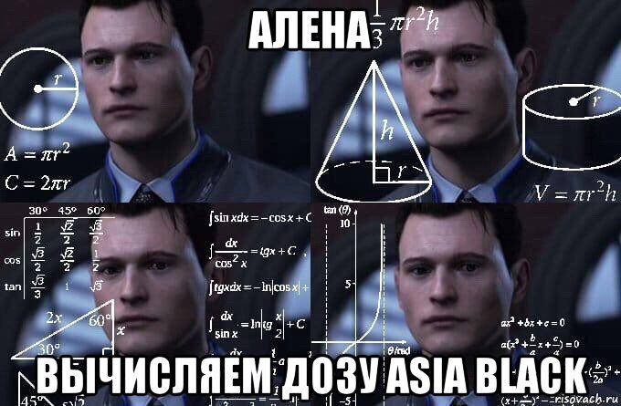 алена вычисляем дозу asia black, Мем  Коннор задумался