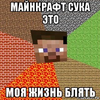 майнкрафт сука это моя жизнь блять