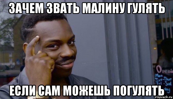 зачем звать малину гулять если сам можешь погулять, Мем Не делай не будет