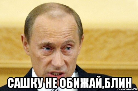  сашку не обижай,блин, Мем путин