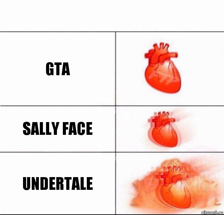 Gta Sally face Undertale, Комикс  Расширяюшее сердце