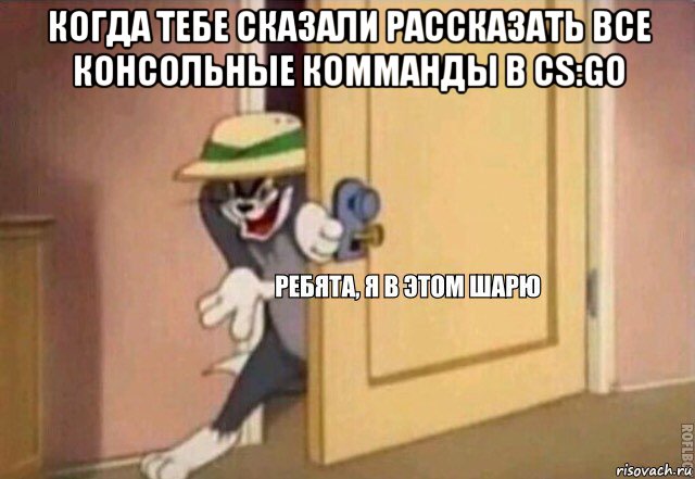 когда тебе сказали рассказать все консольные комманды в cs:go , Мем    Ребята я в этом шарю