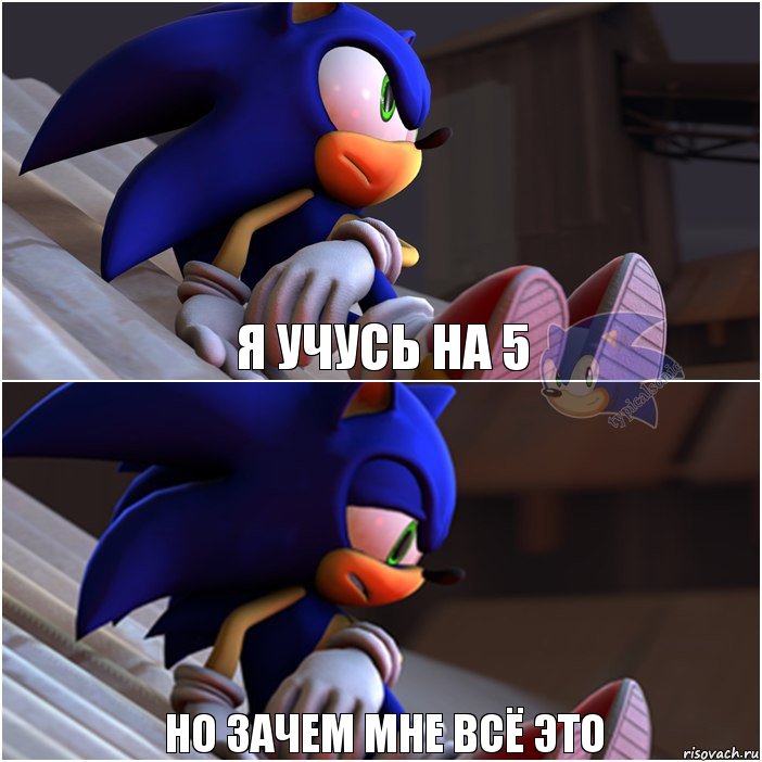 Я учусь на 5 но зачем мне всё это, Комикс Sonic 1