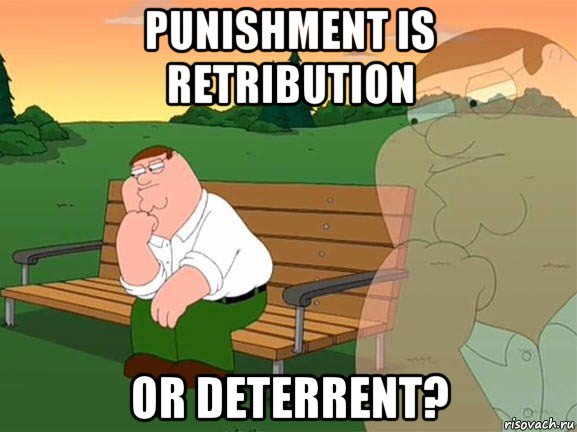 punishment is retribution or deterrent?, Мем Задумчивый Гриффин