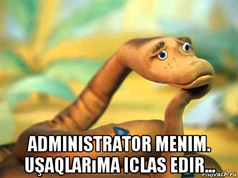  administrator menim. uşaqlarıma iclas edir..., Мем  задумчивый удав