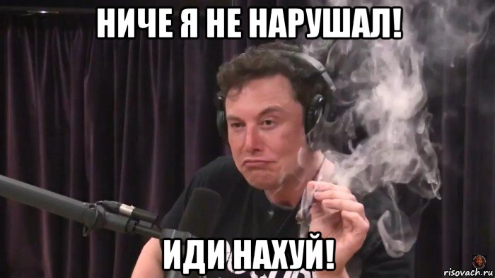 ниче я не нарушал! иди нахуй!, Мем Илон Маск