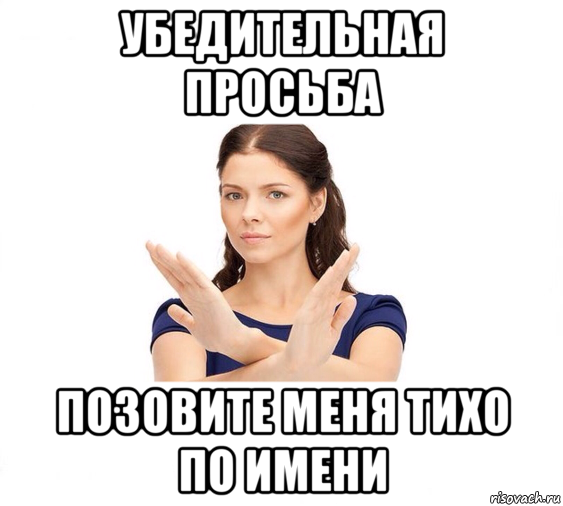 убедительная просьба позовите меня тихо по имени, Мем Не зовите