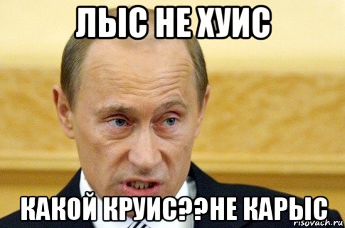 лыс не хуис какой круис??не карыс, Мем путин