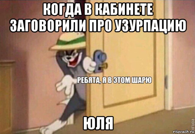 когда в кабинете заговорили про узурпацию юля, Мем    Ребята я в этом шарю