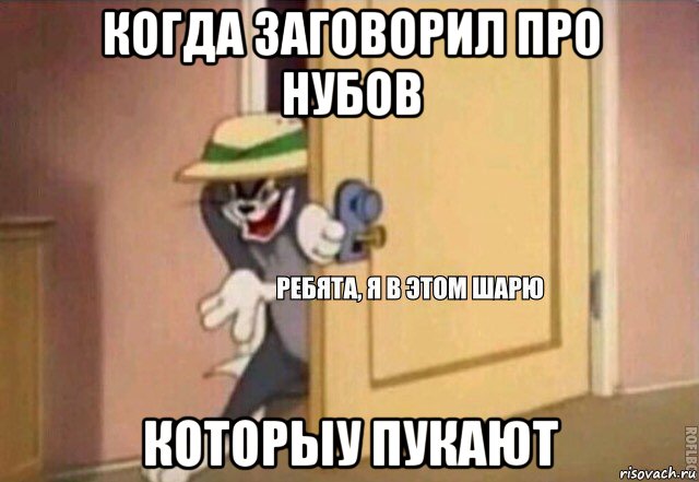 когда заговорил про нубов которыу пукают, Мем    Ребята я в этом шарю