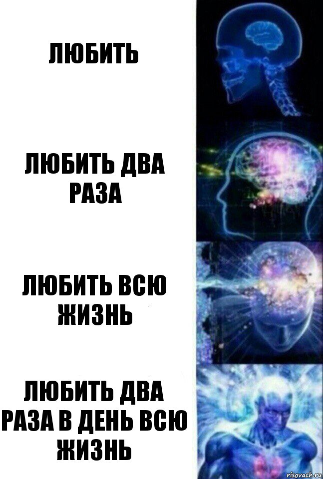 Любить Любить два раза Любить всю жизнь Любить два раза в день всю жизнь, Комикс  Сверхразум