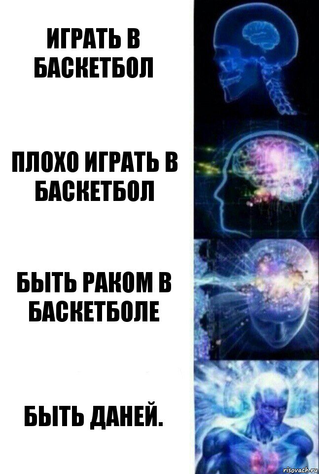 Играть в баскетбол Плохо играть в баскетбол Быть раком в баскетболе Быть Даней., Комикс  Сверхразум