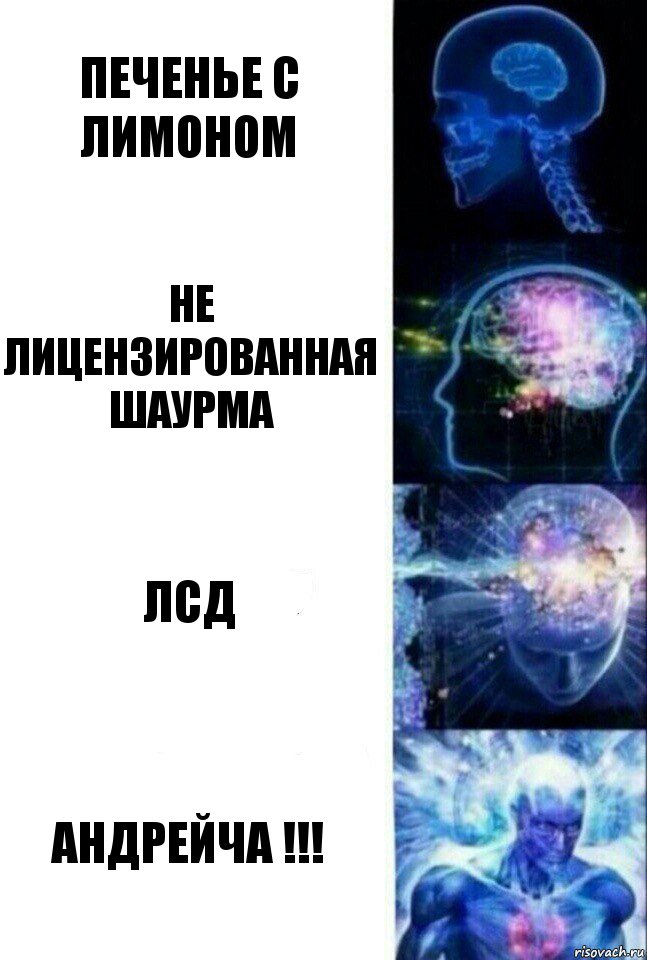 Печенье с лимоном Не лицензированная шаурма ЛСД Андрейча !!!, Комикс  Сверхразум