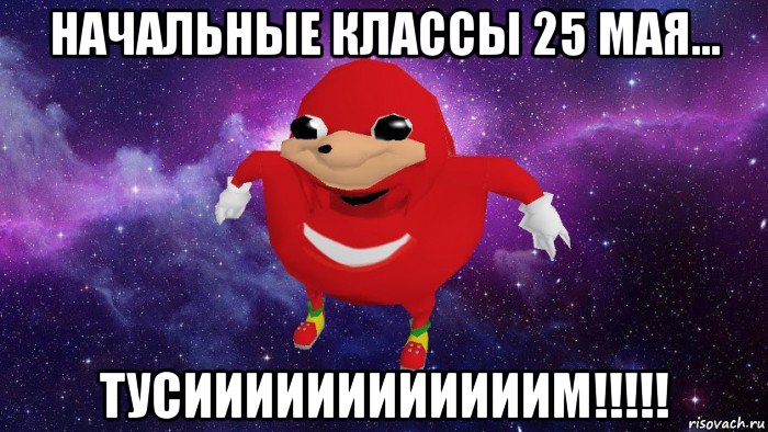 начальные классы 25 мая... тусиииииииииииим!!!!!, Мем Угандский Наклз