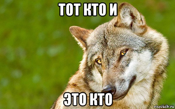 тот кто и это кто