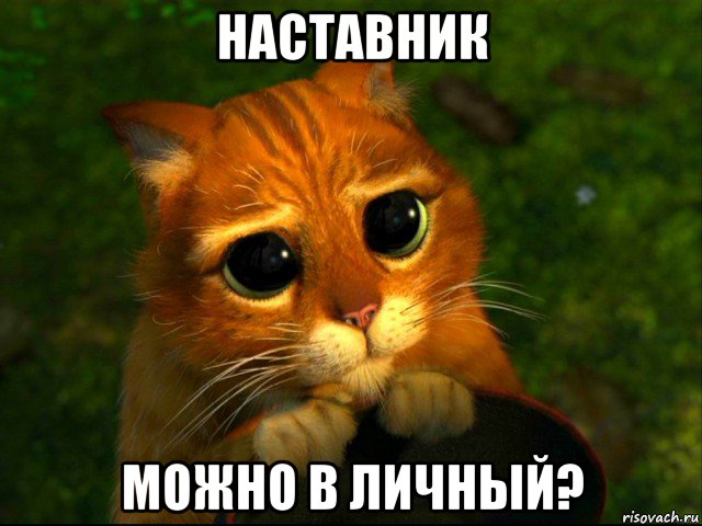 наставник можно в личный?