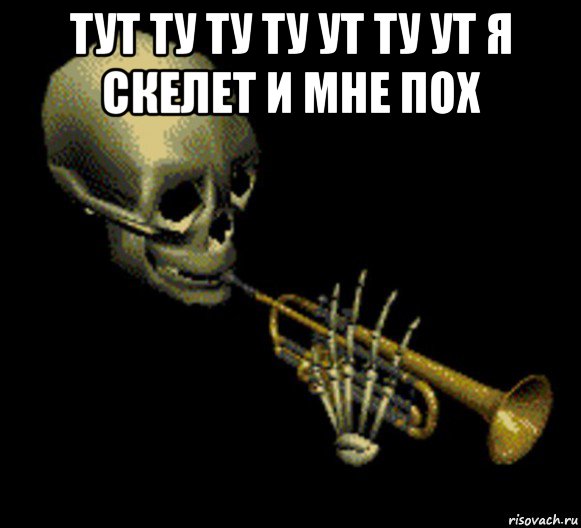 тут ту ту ту ут ту ут я скелет и мне пох 