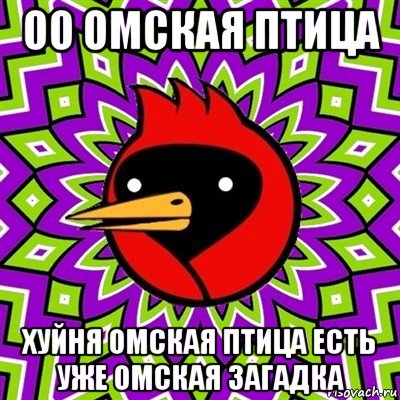 оо омская птица хуйня омская птица есть уже омская загадка, Мем Омская птица