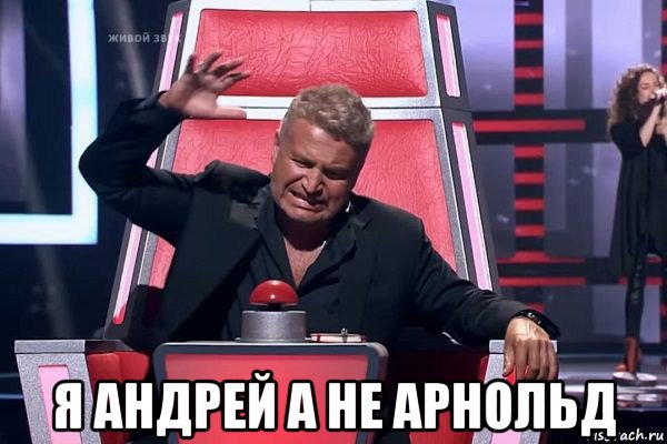  я андрей а не арнольд, Мем   Отчаянный Агутин