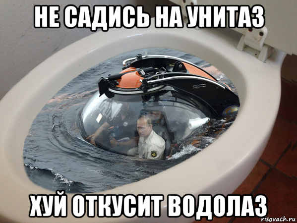 не садись на унитаз хуй откусит водолаз