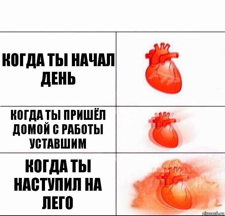 Когда ты начал день Когда ты пришёл домой с работы уставшим Когда ты наступил на лего